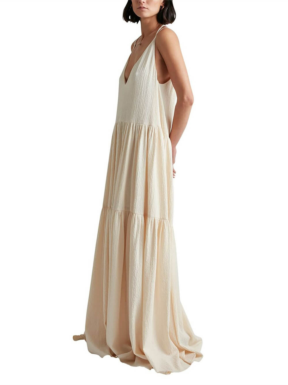 Glynda | Elegantes Meeresbrise Maxikleid