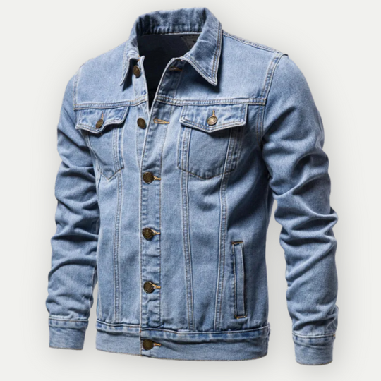 Mario | Klassische Denim-Jacke aus Jeansstoff für Männer