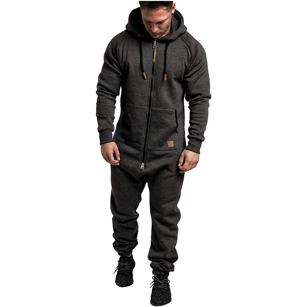 Roman | Männer Jumpsuit mit Kapuze