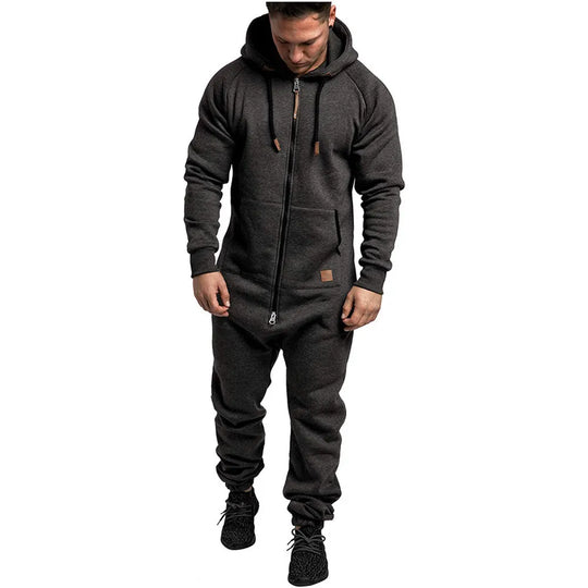 Roman | Männer Jumpsuit mit Kapuze