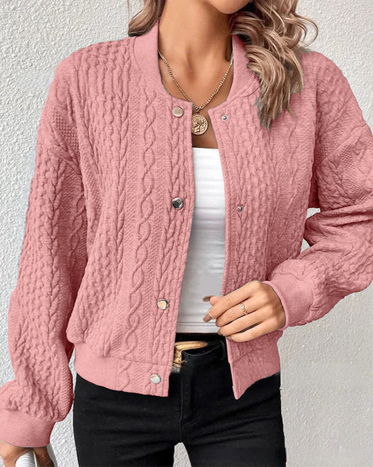 Sophia | Elegante Struktur-Strickjacke